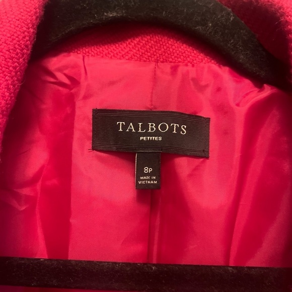 Talbots pink jacket/blazer part Wool 8P - Picture 7 of 7